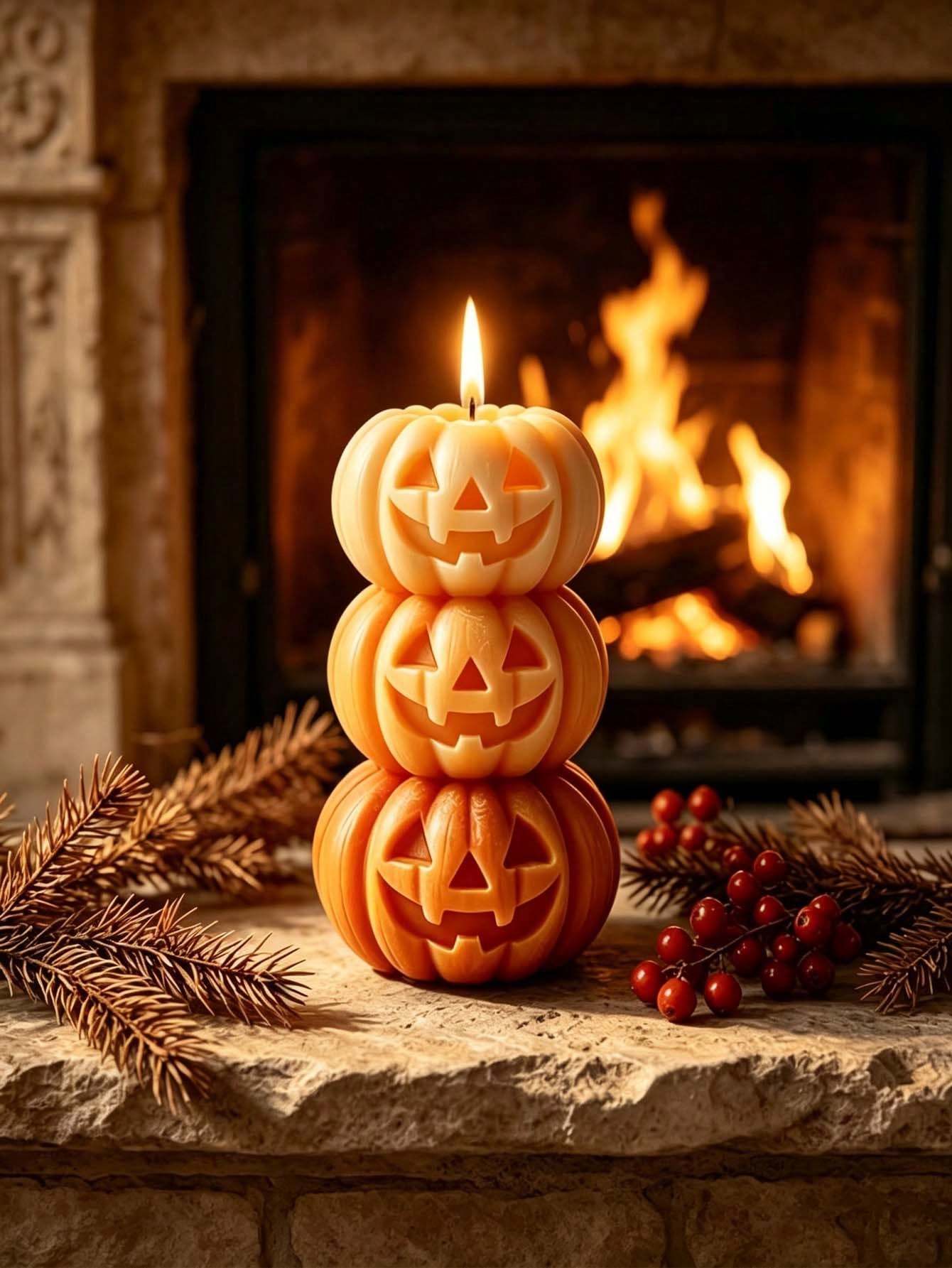 1 buah Lilin Berbentuk Labu 3- - Home Fragrance Gift ulasan dan harga